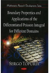 Boundary Properties & Applications of the Differentiated Poisson Integral for Different Domains