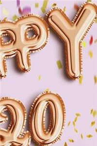 My Year of 2020 Daily Diary Journal. Blank Dated Planner Notebook.366 pages(6