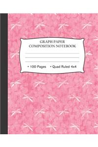 Graph Paper Composition Notebook 100 Pages Quad Ruled 4x4