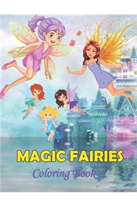 Magic Fairies Coloring Book