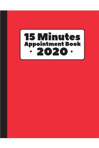 15 Minutes Appointment Book 2020