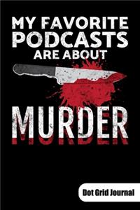 My favorite Podcasts are about murder. Dot Grid Journal