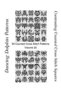 Contrasting Counted Cross Stitch Squares