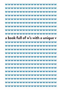 book full of w's with a unique v
