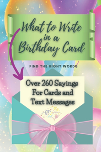 What to Write in a Birthday Card