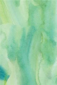 2020 Weekly Planner Green Watercolor Design 134 Pages