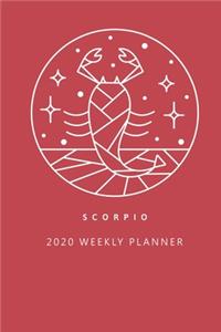 Scorpio 2020 Weekly Planner (Red)
