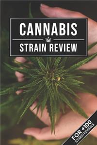 Cannabis Marijuana Weed Strain Review Log Book Journal Notebook - Plant in Hand
