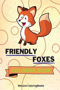 Friendly Foxes Coloring Book