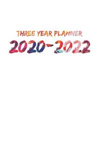 Three Year Planner 2020-2022