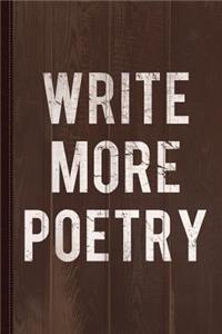 Write More Poetry Journal Notebook
