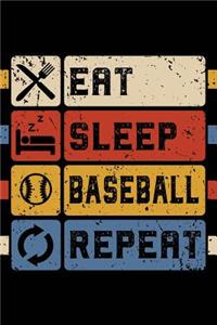 Eat Sleep Baseball Repeat