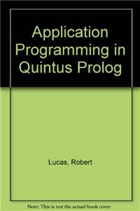 Application Programming in Quintus Prolog