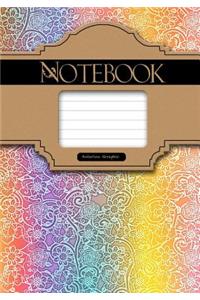 Notebook Decorative rainbow, 7 x 10, 50 Sheet