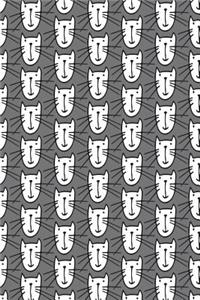 Bullet Journal Notebook for Cat Lovers Smiley Cats Pattern 10