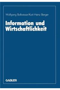 Information Und Wirtschaftlichkeit