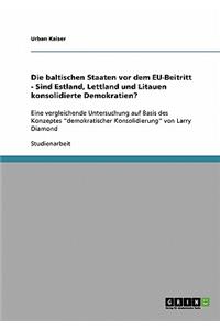 Die baltischen Staaten vor dem EU-Beitritt - Sind Estland, Lettland und Litauen konsolidierte Demokratien?