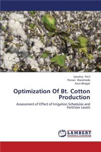 Optimization of BT. Cotton Production