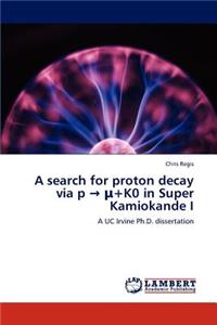 A search for proton decay via p → μ+K0 in Super Kamiokande I