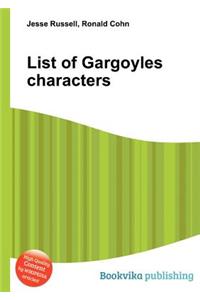 List of Gargoyles Characters