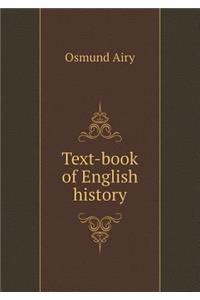 Text-book of English history