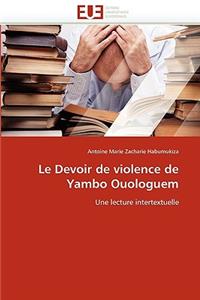 Devoir de Violence de Yambo Ouologuem