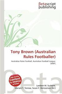 Tony Brown (Australian Rules Footballer)