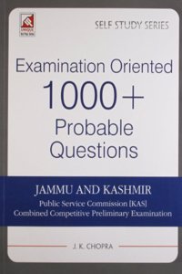 Examination Oriented 1000 + Probable Questions (Jammu And Kasmir)