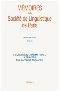L'evolution Grammaticale a Travers Les Langues Romanes
