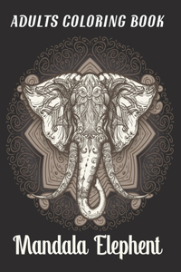 Adults Coloring Book Mandala Elephent