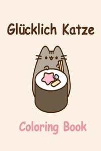 Glücklich Katze Coloring Book