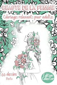 Beauté de la femme, Coloriages relaxants pour adultes,