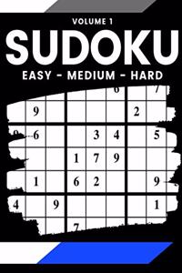 Sudoku Easy Medium Hard Volume 1