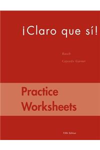 Practice Worksheets for Caycedo's Claro que si!, 5th