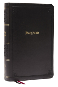 Kjv, Personal Size Large Print Single-Column Reference Bible, Leathersoft, Black, Red Letter, Thumb Indexed, Comfort Print