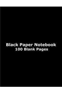 Black Paper Notebook - 100 Blank Pages