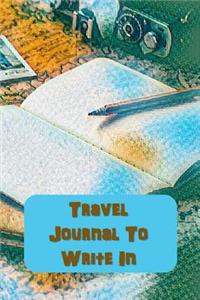 Travel Journal to Write In