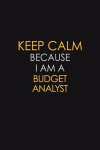 Keep Calm Because I Am A Budget Analyst
