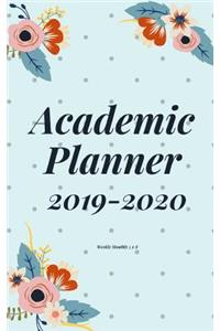 Academic Planner 2019-2020 weekly monthly 5 x 8