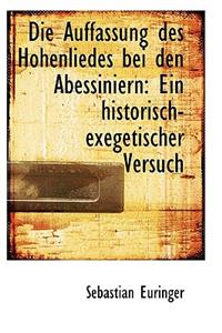 Die Auffassung Des Hohenliedes Bei Den Abessiniern