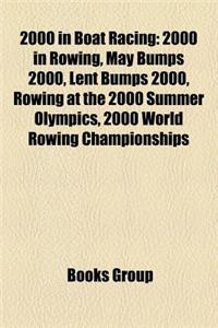 2000 in Boat Racing