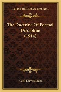 Doctrine of Formal Discipline (1914)
