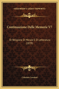 Continuazione Delle Memorie V7
