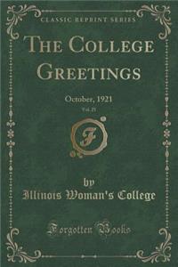 The College Greetings, Vol. 25