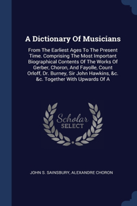 A Dictionary Of Musicians