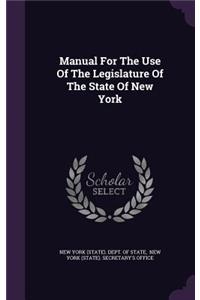 Manual For The Use Of The Legislature Of The State Of New York