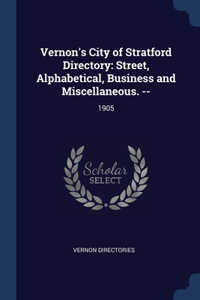 Vernon's City of Stratford Directory