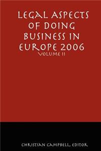 Legal Aspects of Doing Business in Europe - Volume II
