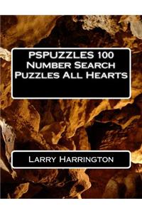 PSPUZZLES 100 Number Search Puzzles All Hearts