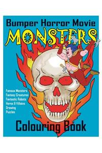 BUMPER Horror Movie Monsters Colouring Book